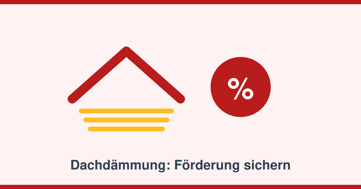 Dachdämmung 2026: Bis zu 20 Prozent Förderung — so sichern Sie den Zuschuss